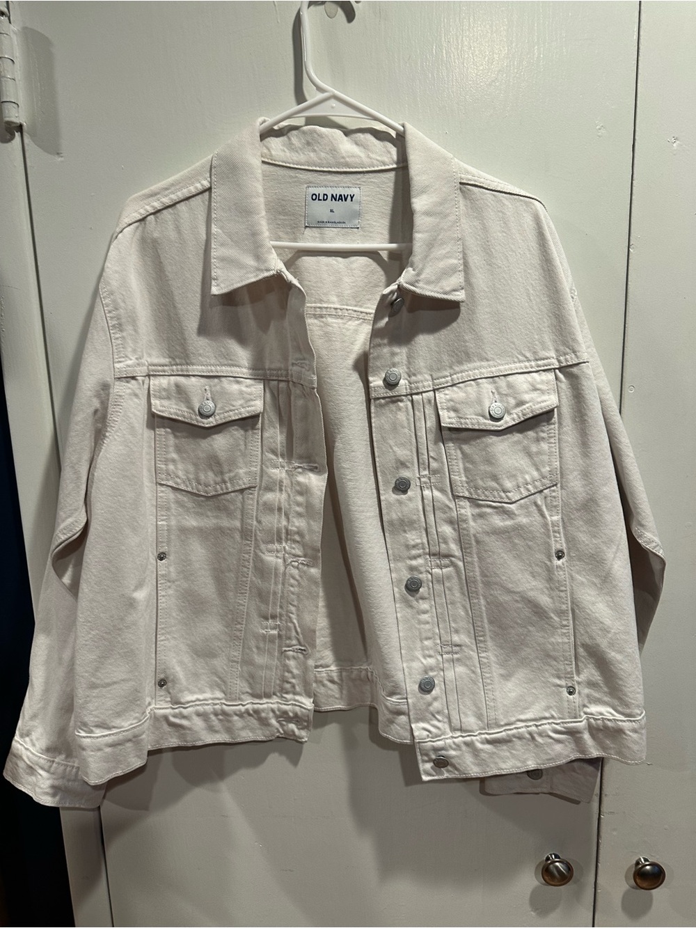 Old Navy Light Cream Denim Jacket